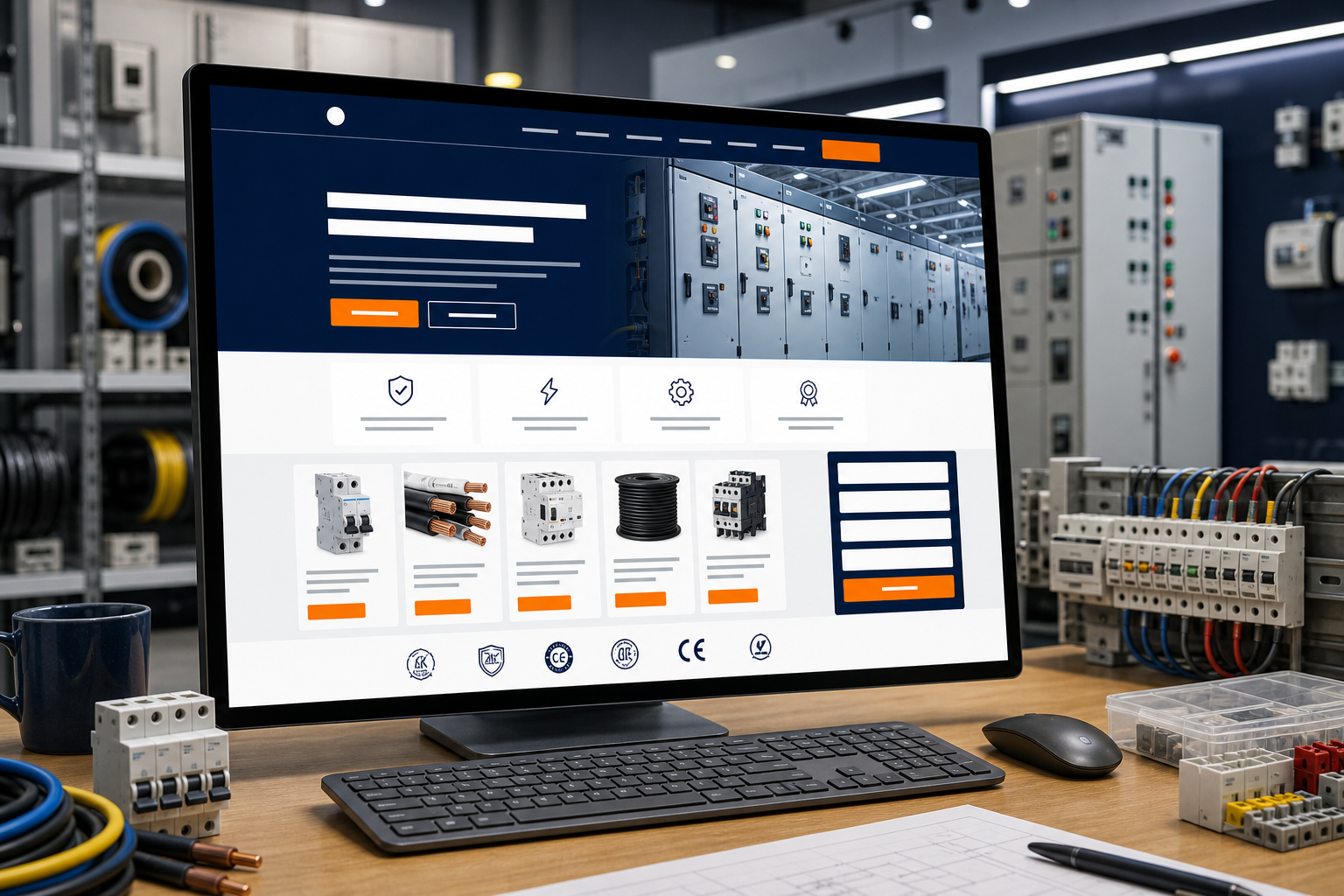 Electrical vendor website demo preview