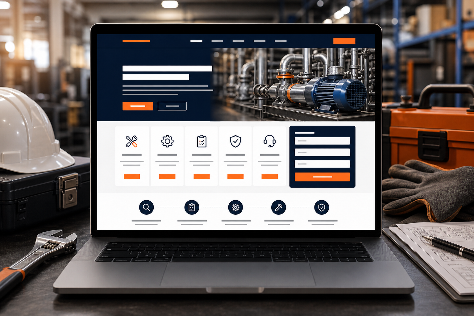 Service provider website demo preview